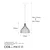 Conceptum Hypnose Luster Cafu-11565, 25x25x33 cm, E27 , Crni