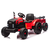 Akumulatorski traktor s prikolico rdeča 24 V