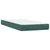 Vidaxl Box spring postelja z vzmetnico temno zelena 80x220 cm žamet