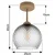 BRILAGI - LED plafonski luster R GLASS 1xE27/60W/230V prečnik 25 cm bež/dimno siv