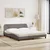 vidaXL Postelja z vzmetnico taupe 180x200 cm blago