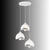 Opviq luster VEGAS-20-3-30-T-9016, 3 × E27, beli