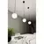 Luster na sajli ROYAL 1xE14/10W/230V, prečnik 14 cm, crne boje