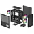 DeepCool CH360 Kućište DIGITAL ATX, Bočno staklo, Dual Status Display, 2xLED 140mm +1x120mm, USB-C, Crno