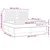 Vidaxl Box spring postelja z vzmetnico LED krem 180x200 cm blago