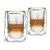 Komplet 2 kozarcev za latte z dvojno steno Vialli Design Geo, 250 ml