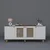 Hanah Home Konzolni sto Bohemian 1600-145, 180x75x40 cm, Belo-hrast boje