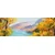 Slika scenerija gorskega jezera - 120x40