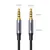 AUX avdio kabel mini jack 3,5 mm moški 2 m črne barve