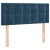 VIDAXL Box spring postelja z vzmetnico temno moder 90x190 cm