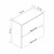 Hanah Home kuhinjski element Minar 4175, 80 cm, beli