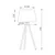 Braytron Podna lampa BRY-F002T-1H-1xE27-SIVA