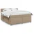 Krevet box spring s madracem cappuccino 180x200 cm umjetna koža