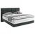 Carryhome POSTELJA BOXSPRING 180 cm x 200 cm , tekstil črna