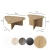 Hanah Home Set klub stolova Ballare, 2 komada, Smeđi