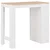 Den Barska miza s polico 110x50x103 cm bela