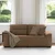 Vidaxl Dvosed kavč rjave barve 180x81x84 cm blago