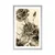 Plakat s paspartujem vintage šopek vrtnic v sepia varianti - 30x45 silver