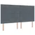 LED Box Spring Krevet Tamno siva 180 x 200 cm Baršun