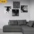 Komplet slik harmonija Fengshui v črnobeli varianti - 4x 60x60