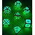 shumee Komplet 7 svetlečih kovinskih kock Whisper Glow RPG