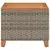 Vrtni stol sivi 45 x 45 x 37 cm od poliratana i bagremovog drva