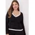 Trendyol Curve Ženska bluza Tbbaw26Af00043, Crna