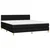 Vidaxl Box spring postelja z vzmetnico LED črna 180x200 cm blago