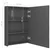 LED kupaonski ormarić s ogledalom sjajni sivi 50 x 13 x 70 cm