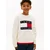 TOMMY HILFIGER Pulover Heritage rdeča / črna / bela