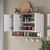 Hanah Home višenamenski ormarić JE237, 90 cm, beli / orah