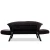 Atelier del Sofa Dvosed na razvlačenje Genzo 177x87x75cm Crni