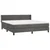Vidaxl Box spring postelja z vzmetnico temno siva 160x200 cm žamet