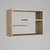 Hanah Home Zidna polica Tino, 60x44x19.5 cm, Smeđa