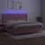 Krevet box spring s madracem LED ružičasti 200x200cm baršunasti