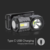 LED RGBW prigušiva punjiva čelna lampa USB LED/3W/5V IP43 190 lm 24 h 750 mAh