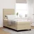 Vidaxl LED Box Spring Postelja Svetlo siva in bela. 80 x 200 cm