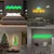 LED BL-10 Panelne lampe, Trouglaste, Daljinski + touch, 6 komada, Bele