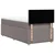 vidaXL Box spring postelja z vzmetnico taupe 90x200 cm blago