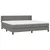 Vidaxl Box spring postelja z vzmetnico temno siva 200x200 cm blago