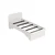 Hanah Home Ram za krevet Luses, 94.4x193.6x80 cm, Beli