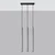 Sollux SL.1272 - Luster na sajli PASTELO 3xG9/8W/230V beton
