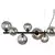Globo 56133-13H - LED luster na sajli RIHA 13xG9/3,5W/230V zadimljena/crna