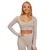 BeastPink Women‘s Sense Crop Top Grey