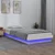 Vidaxl LED Posteljni okvir bel 75x190 cm trden les