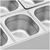 Bain Marie - 2 x 4 GN 1/6 - 15,2 l - Royal Catering