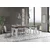 Ityhome Ityhome 90 x 77 konzolna miza bela/rjava, (20847730)