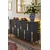 Hanah Home komoda Nota 120, 120 cm, antracit / zlatna