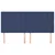 Vidaxl Vzglavje postelje modro 160x5x118/128 cm blago