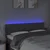 LED uzglavlje tamnosivo 144x5x78/88 cm od tkanine